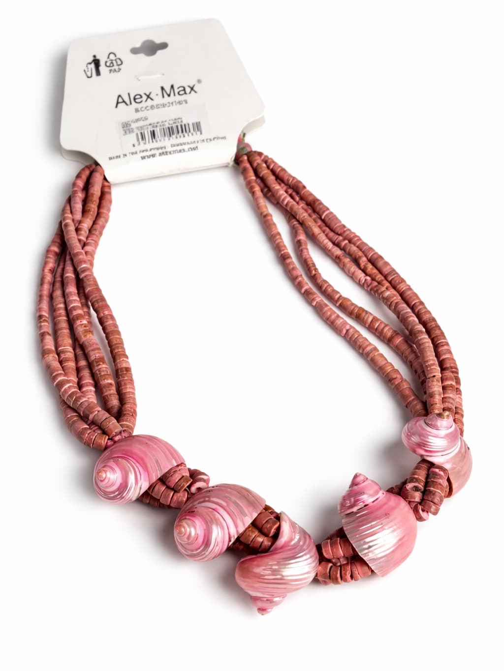 Pink shell pendant