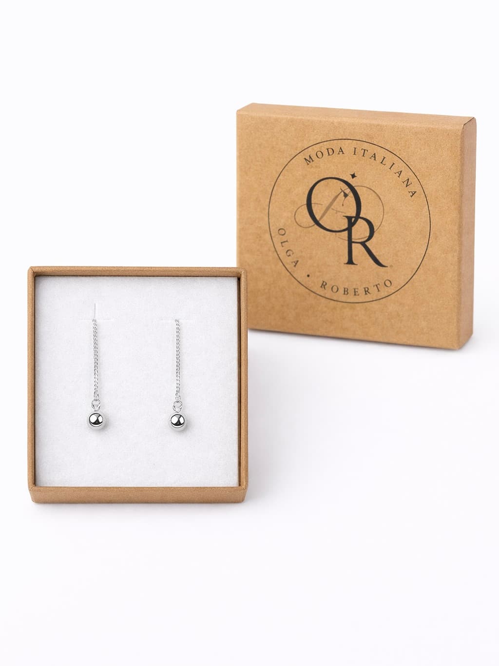 Drop earrings – 925 sterling silver / gold plated
