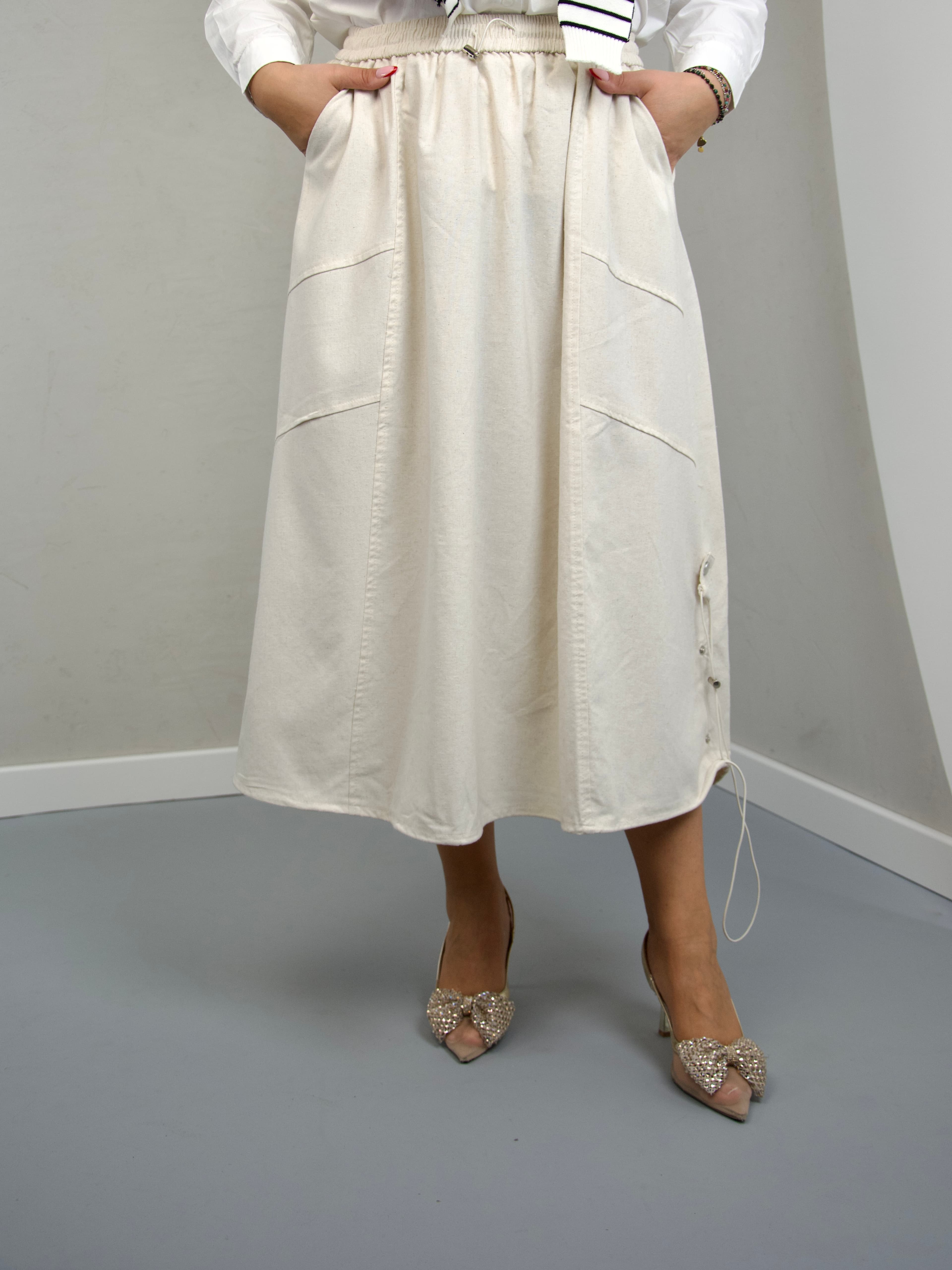 Spódnica ze ściągaczami