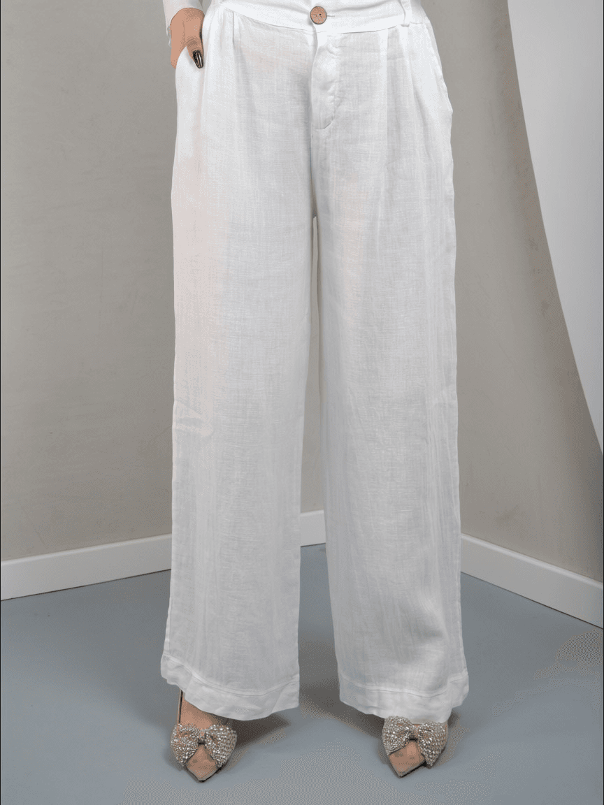Spodnie lniane