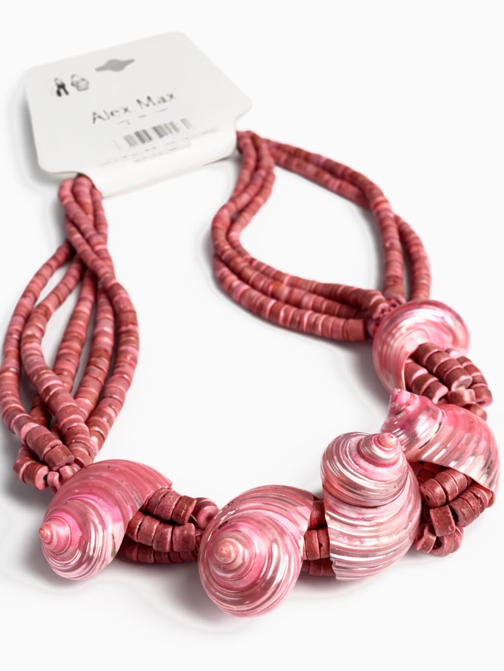 Pink shell pendant