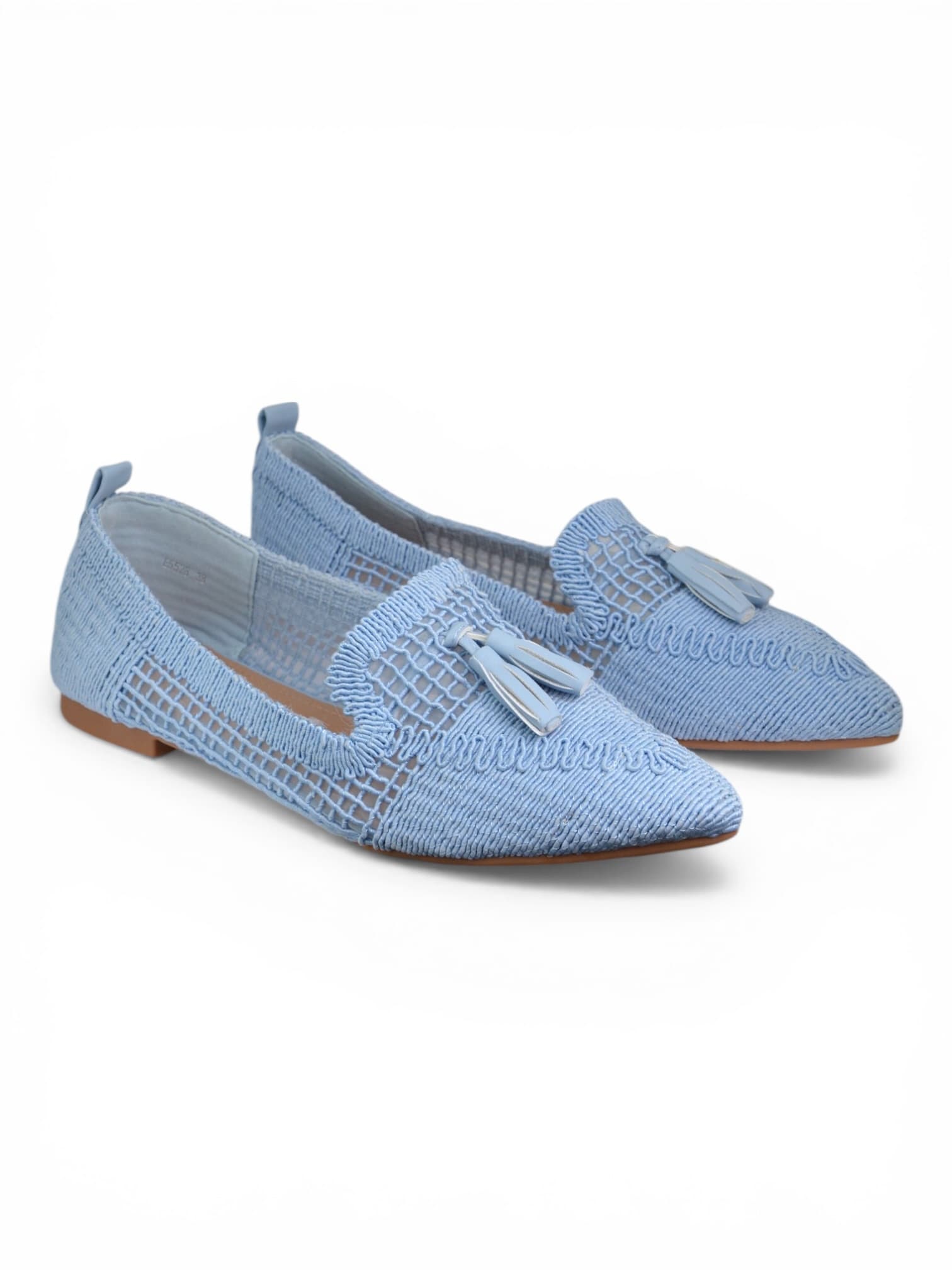 Espadryle z długim szpicem NIEBIESKIE