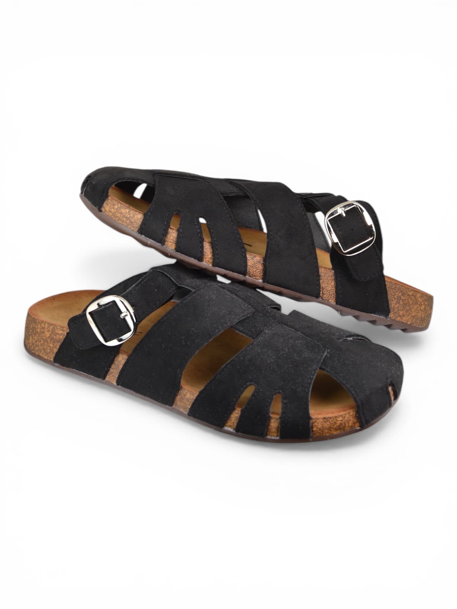 Klapki przeplatane CZARNE