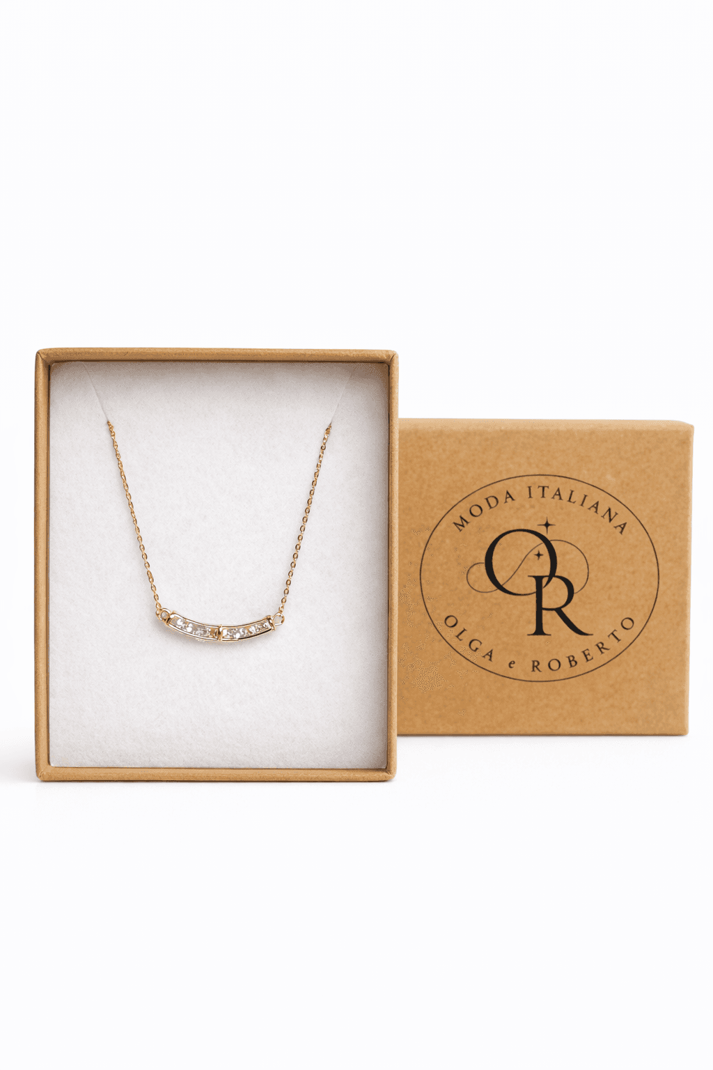 Srebrny Łańcuszek z cyrkoniami próba 925