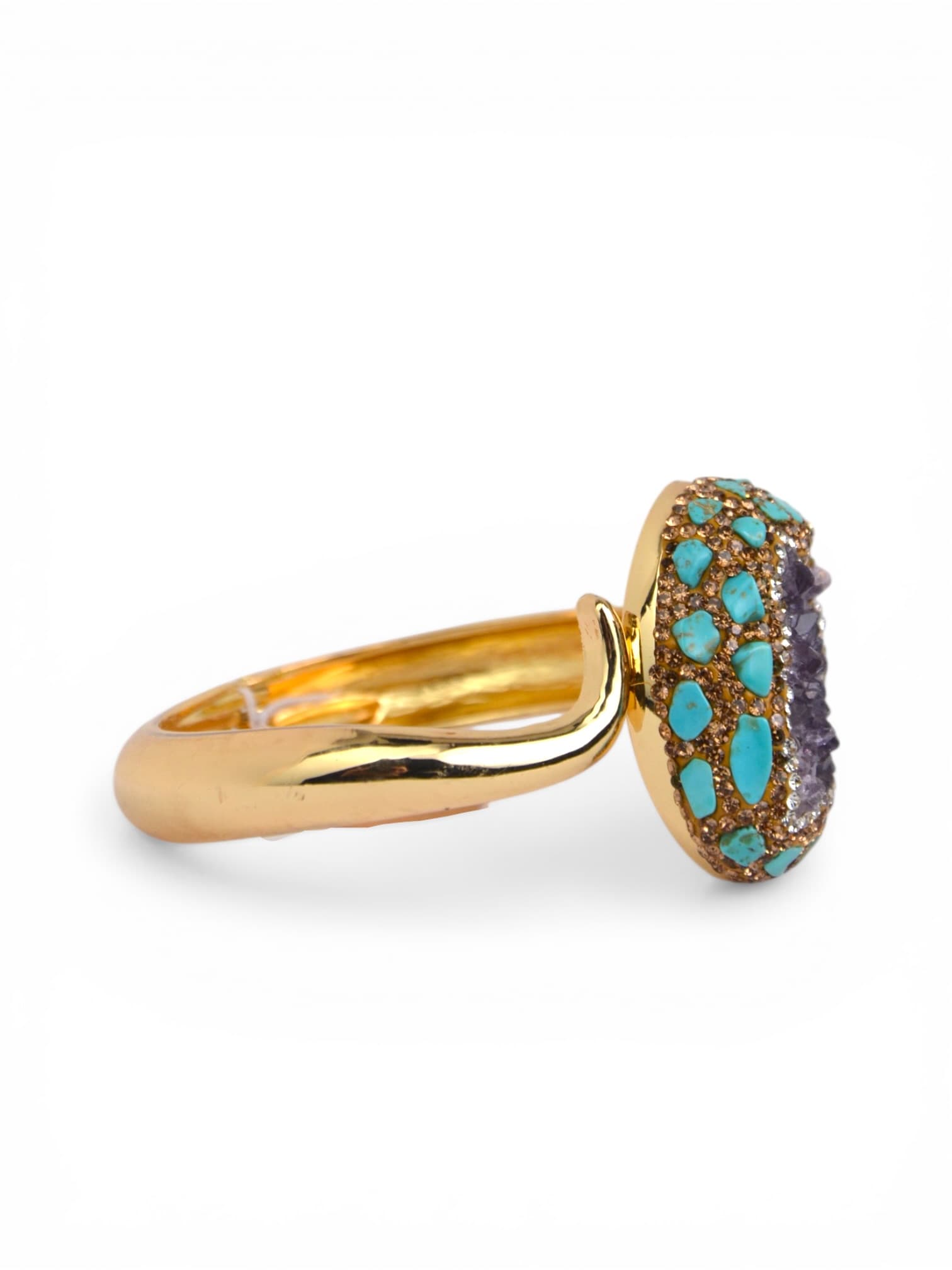 Bransoletka ametyst z turkusem