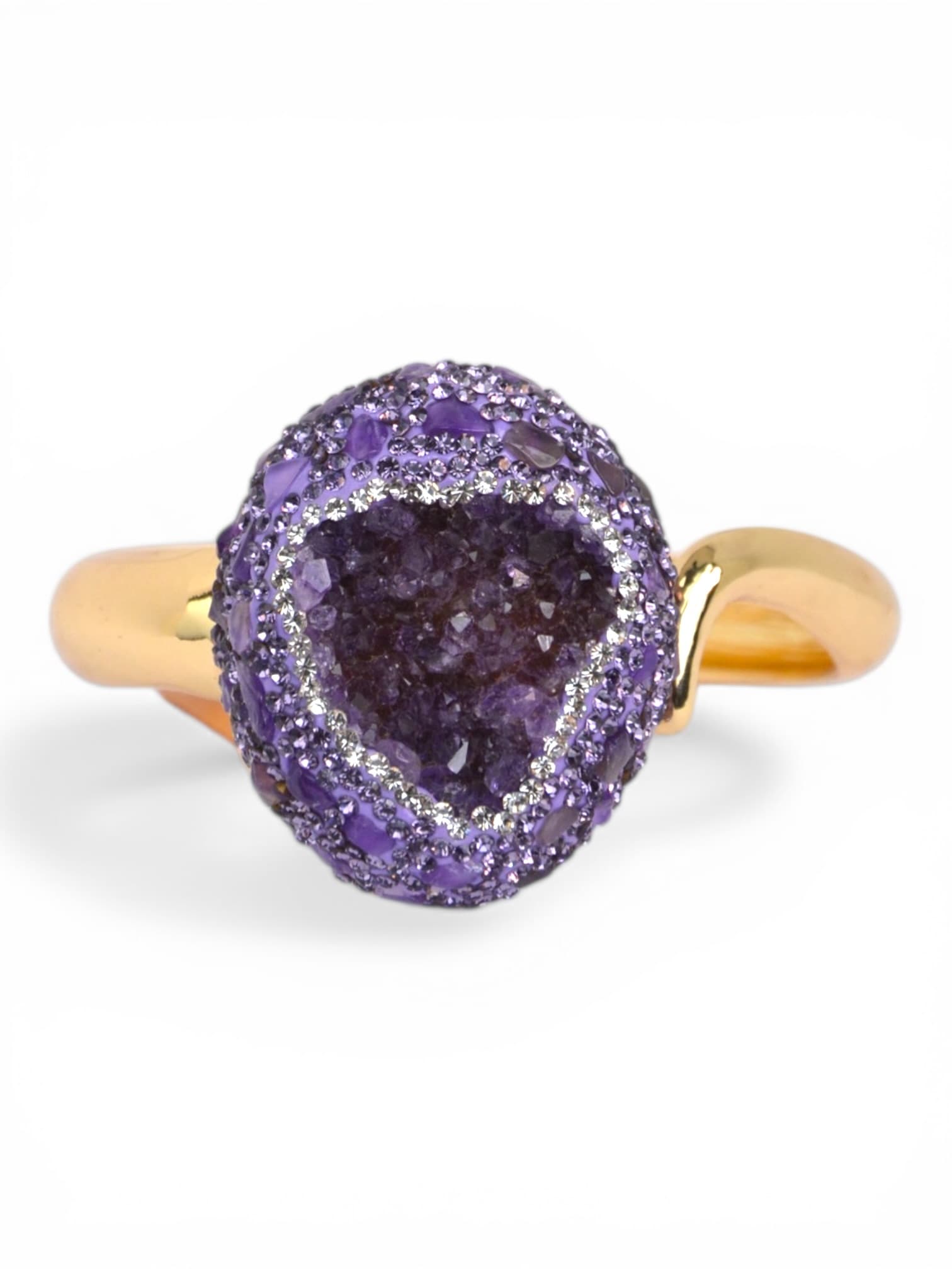 Bransoletka fioletowy ametyst