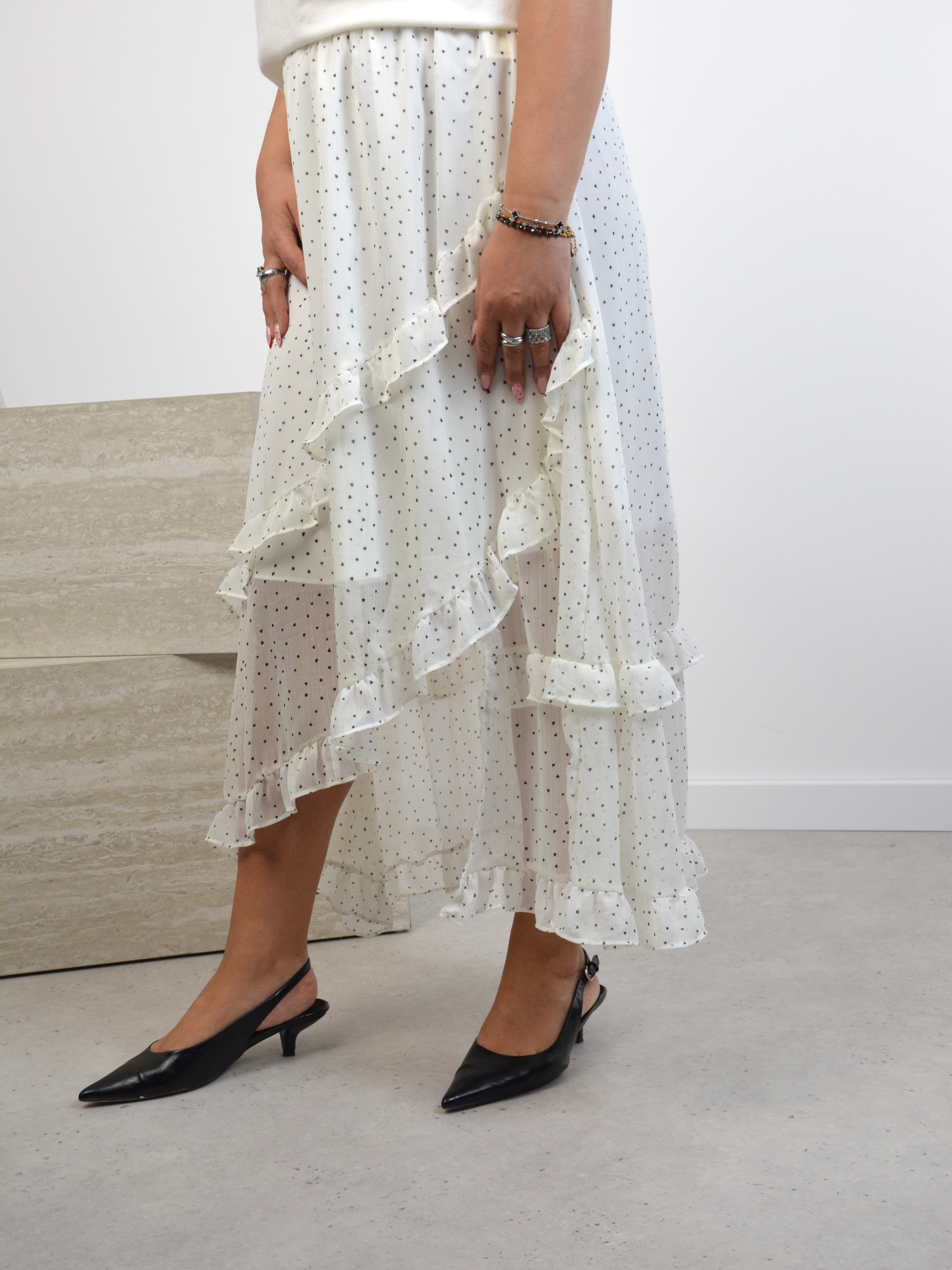 Spódnica w serduszka