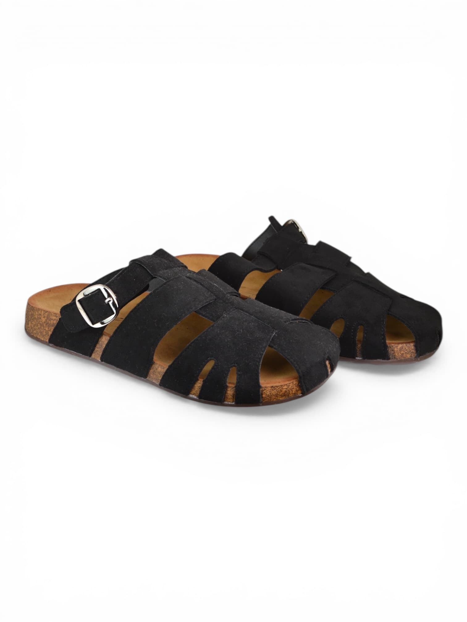 Klapki przeplatane CZARNE