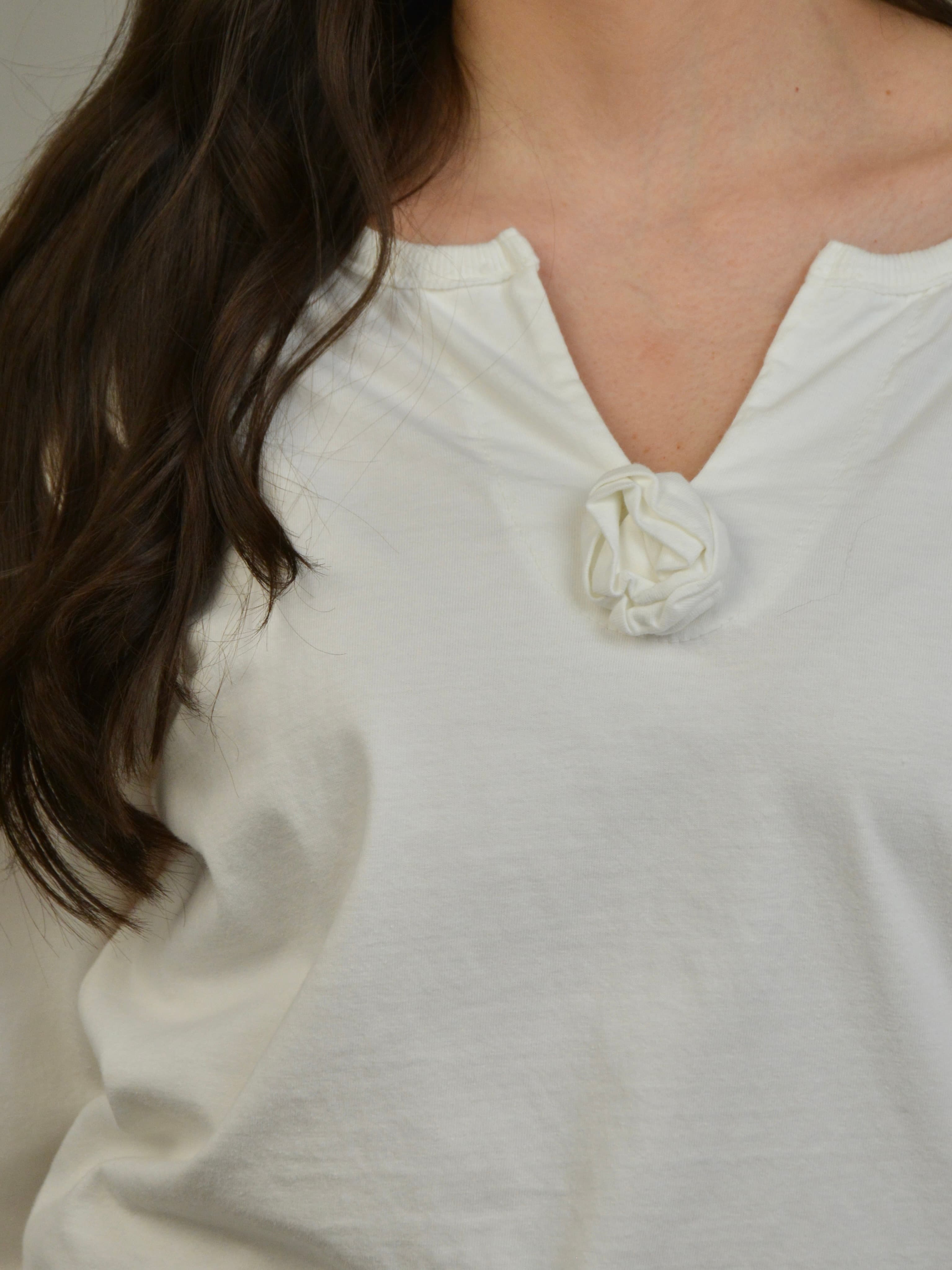 Bluzka z różą long sleeve