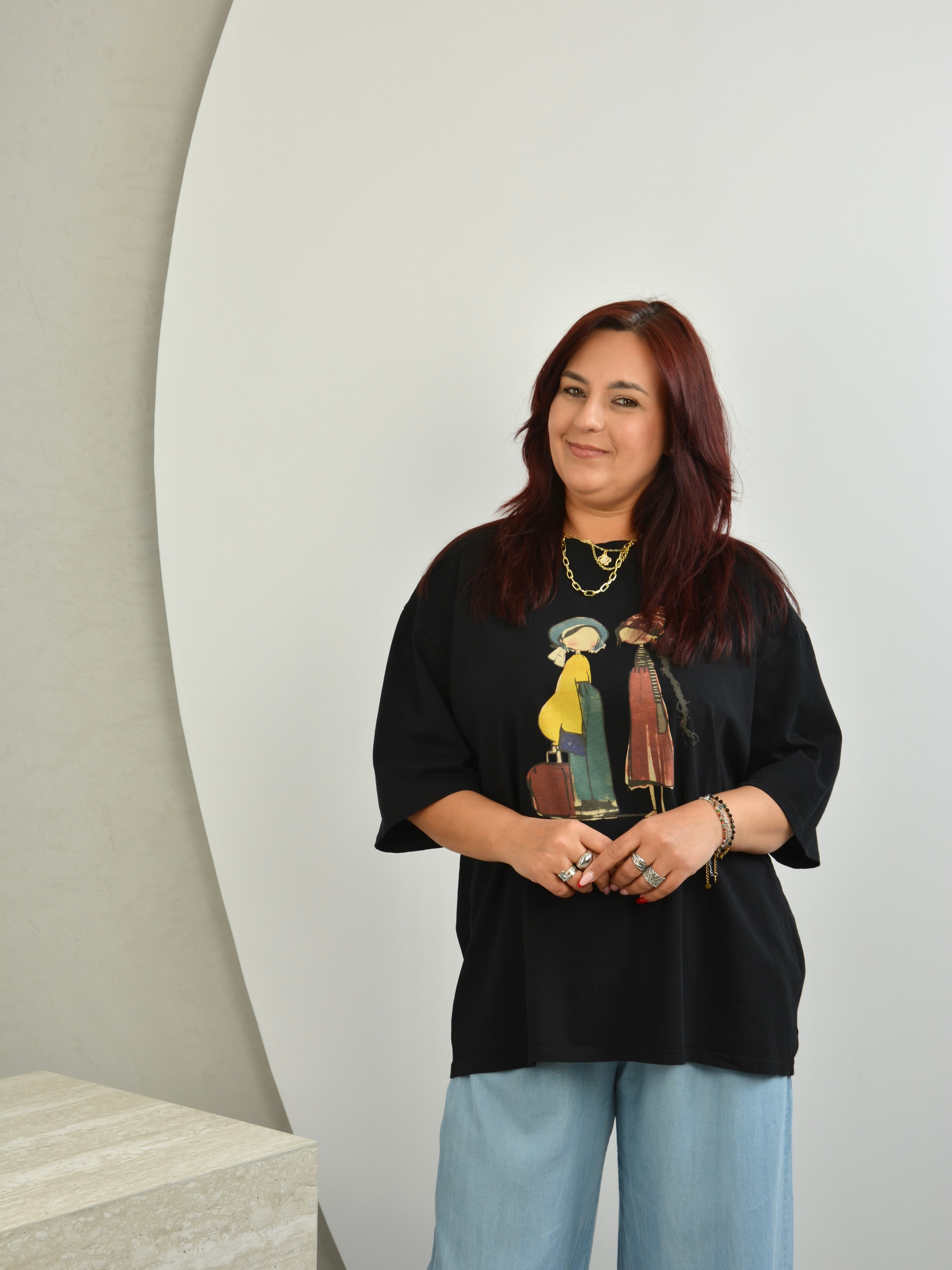 T-shirt z laleczkami