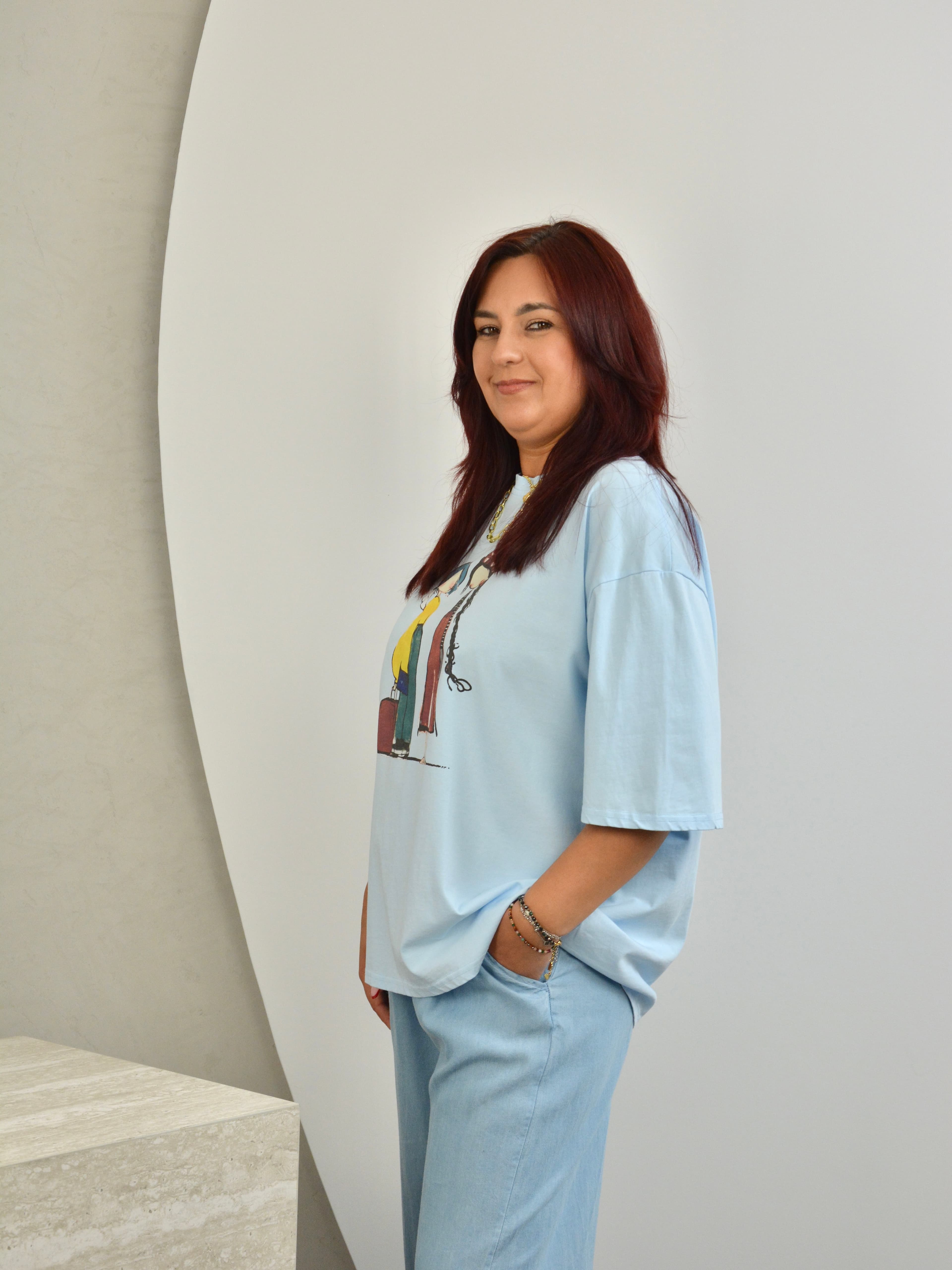 T-shirt z laleczkami