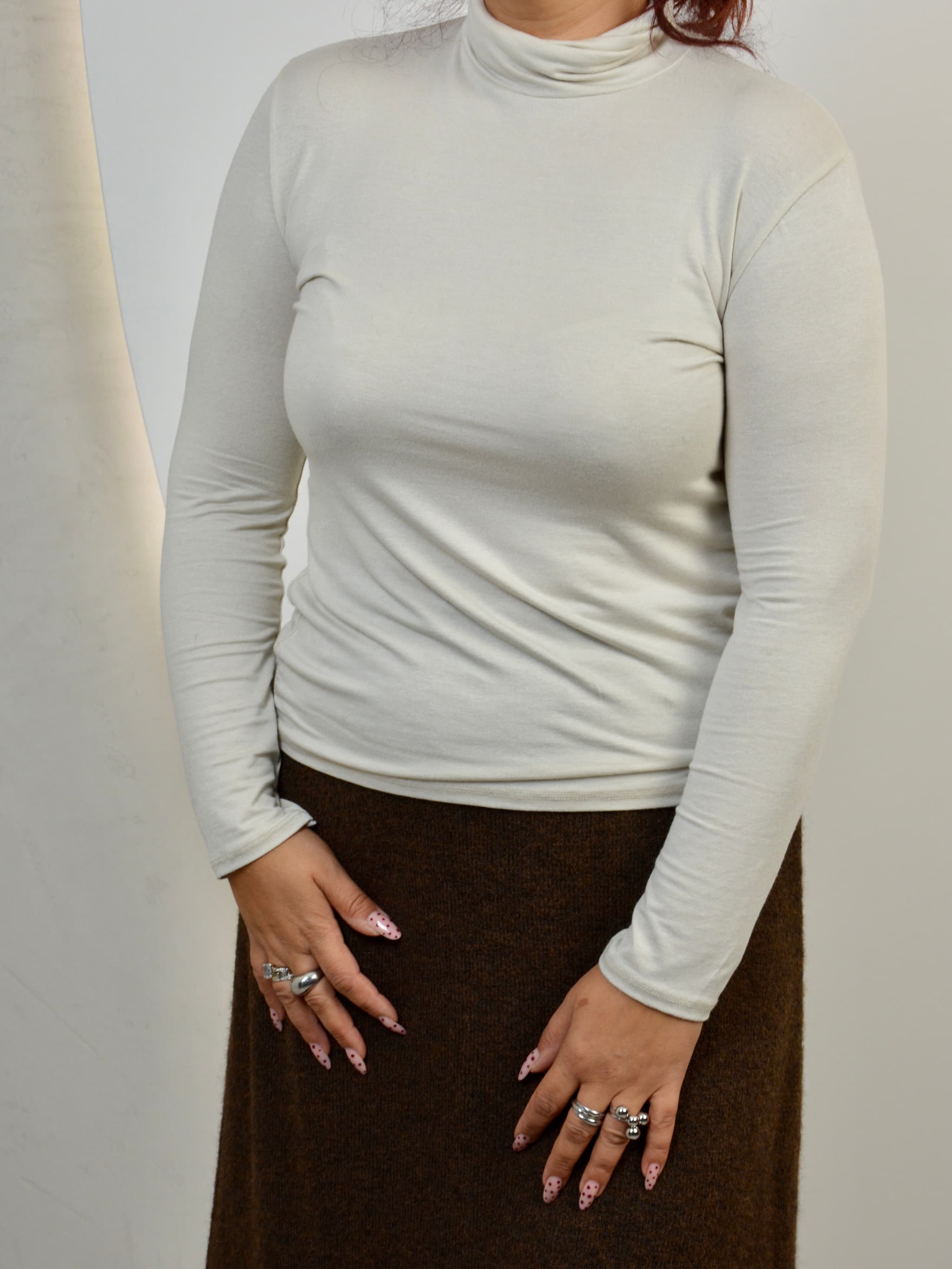 Sweter golf z wiskozy