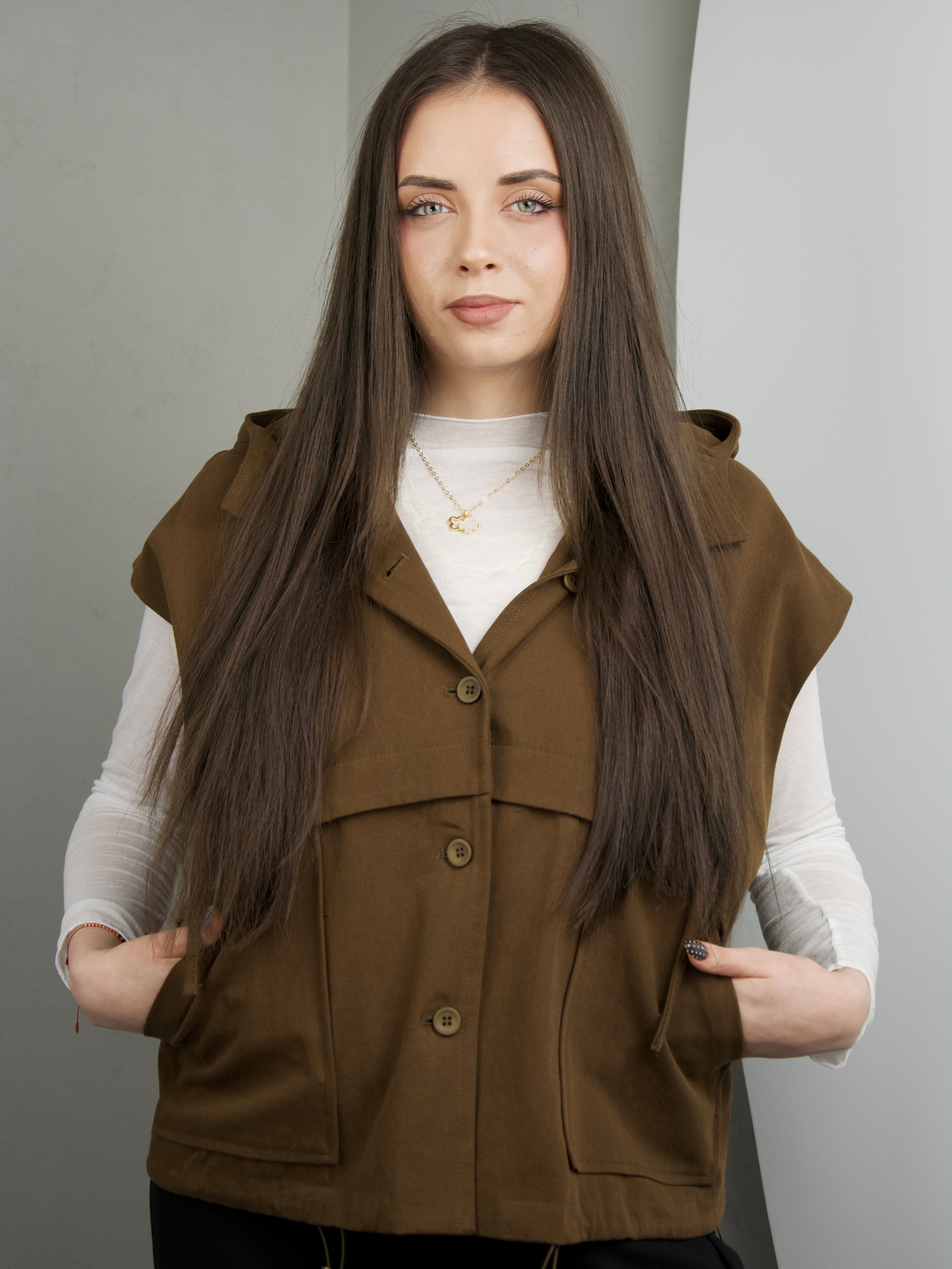 Kamizelka z kapturem