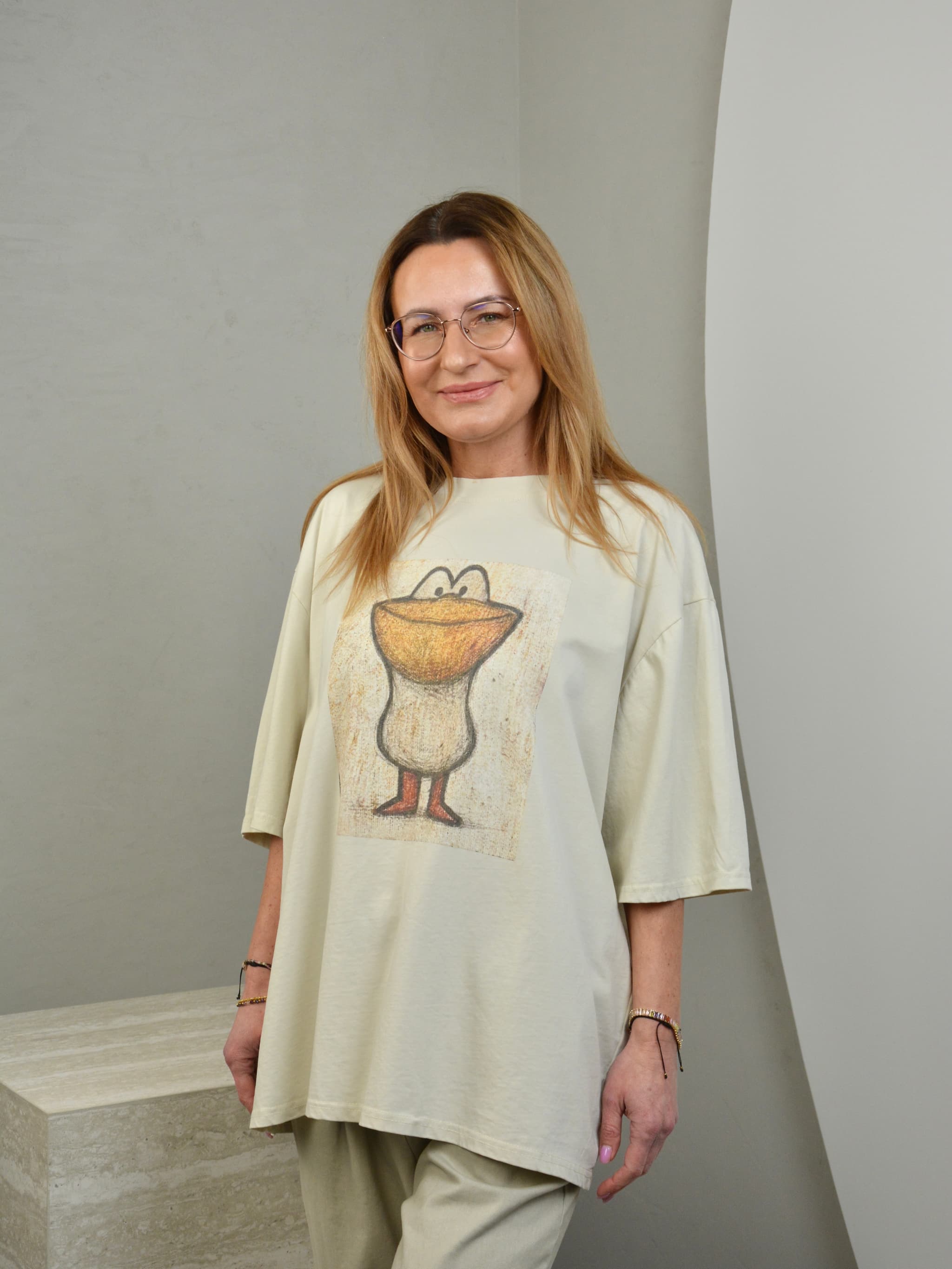 T-shirt z gęsią